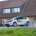 Timo Scheider mit Jara Hain: Der DTM-Champion lieferte einen eindrucksvollen Gaststart im Corsa Rally Electric ab