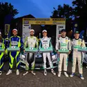 Die ersten drei Fahrer-Duos der ADAC Rallye Stemweder Berg.