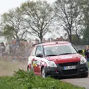 Führender 2 im ADAC Rallye Masters: Max Schumann im Suzuki Swift