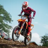 Gaststarter Ryan Oppliger brillierte mit dem Punktemaximum im ADAC MX Junior Cup 125