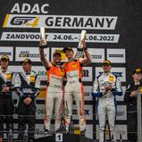 Das Samstagspodium der ADAC GT4 Germany aus Zandvoort