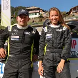 Attraktive Copilotin: Amandine Petit hatte viel Spaß auf dem „heißen Sitz“ neben Laurent Pellier