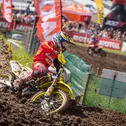 Bas Vaessen ( Suzuki / Niederlande ) auf seiner Maschine im ADAC MX Youngster Cup