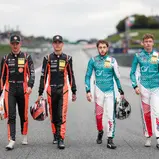 Die vier Anwärter auf den Fahrertitel im ADAC GT Masters