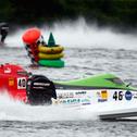 Zweikampf im ADAC Motorboot Masters zwischen Stilz und Wiese 