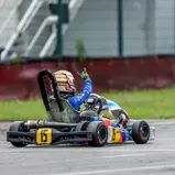 Jubel beim Mini-Sieger Dean Hoogendoorn