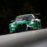Marco Wittmann fährt den BMW M4 GT3 von Project 1 im grünen Farbdesign von Schaeffler