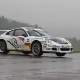 Sieger der schwäbischen Regenspiele: Timo Bernhard und Michael Kölbach im Porsche 911 GT3