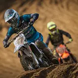 Edvards Bidzans ( Lettland / Husqvarna / SixtySeven ) beim ADAC MX Youngster Cup