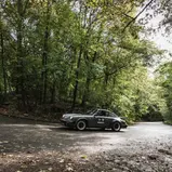 Porsche 911 von 1977 auf dem Teufelsberg