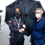 Stéphane Ratel, Gründer und CEO der SRO Motorsports Group, und ADAC Sportpräsident Dr. Hans-Gerd Ennser (v. l.)
