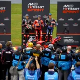 Podium Sprintrennen am Samstag