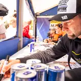 Autogrammstunde mit Maximilian Nagl ( Deutschland / Triumph / DÖRR MOTORSPORT TRIUMPH RACING ) beim ADAC MX Masters Truck