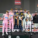 Das Samstagspodium der ADAC GT4 Germany auf dem Nürburgring