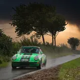 Entschieden das DRM Historic Klassement der ADAC Cimbern Rallye für sich: Andreas Dahms und Paul Schubert
