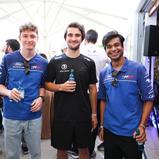 Motorsport Lounge am Norisring (v.l.): Finn Wiebelhaus, Ben Dörr und Arjun Maini 