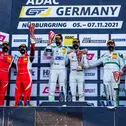 Das Podium im Samstagrennen der ADAC GT4 Germany auf dem Nürburgring
