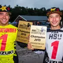 ADAC MX Masters, Lichtenvoorde, Glenn Coldenhoff (Suzuki / Niederlande), Brian Hsu (Suzuki / Deutschland)