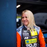 #26 Jessica Bäckman / ROJA Motorsport by ASL Lichtblau / Hyundai Veloster N TCR