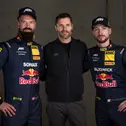 Nicki Thiim, Abt Motorsportdirektor Martin Tomczyk und Mirko Bortolotti (l-r, Foto: Abt Sportsline)