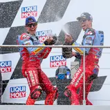 Marc und Alex Marquez freuen sich auf den Sachsenring (l-r)