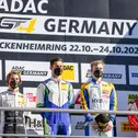 Das Podium am Sonntag bei der ADAC GT4 Germany auf dem Hockenheimring