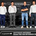 Von links: Alberto Puig (Dorna Talent Promotion Technical Director), Carlos Ezpeleta (Dorna Sports Chief Sporting Officer) Hubert Trunkenpolz, Vorstand KTM, Fabian Schuster (Leiter Motorradsport ADAC) (Foto: DORNA)