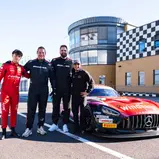 Tom Kalender, Sebastian Vollmer, Markus Kuhn,  Ayhancan Güven  / „Motorsport meets American Football Day“ auf dem Dekra Lausitzring