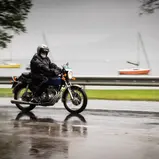Wolkenverhangen zeigte sich das Salzkammergut zur ADAC Moto Classic 2019