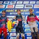 Das ADAC MX Masters-Podium in Bitche (v.l.): Nagl, Everts, Tixier