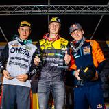 ADAC MX Masters, Bielstein,Jeremy Sydow ( Deutschland / Husqvarna / DIGA-Procross Husqvarna ), Mikkel Haarup ( Dänemark / Husqvarna / Rockstar IceOne Husqvarna Factory Racing ) und Rene Hofer ( Österreich / KTM / KTM Junior Racing )