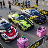 Die drei erstplatzierten Fahrzeuge nach dem Samstagsrennen, Norisring
