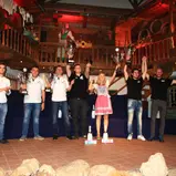 Die Sieger des ADAC Rallye Masters: Auer, Hirsch, Mohe, Schumann, Lade, Schwedt, Wichura, Kaspar (v.l.)