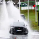 Im Fahrsicherheitszentrum Nürburgring waren die DTM-Stars auf nasser Fahrbahn gefordert