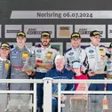 Das Podium im Samstagsrennen der ADAC GT4 Germany auf dem Norisring
