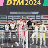 Das Podium im Sonntagsrennen auf dem Norisring