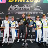 Das Podium des dritten ADAC GT Masters-Saisonrennens 