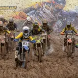 ADAC MX Bundesendlauf 2022: Starke Regenschauer am Samstag sorgten in Frankenbach für nasse und herausfordernde Bedingungen (Bild: Hardy Mutschler)