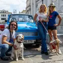 Country‑Rock‑Pop-Familienband auf ADAC Europa Classic 2026: Auch der Trabant 601 S de Luxe von Stefanie Hertel, Lanny Lanner und Johanna Mross meisterte die knapp 900 Kilometer lange Oldtimer-Wanderung.