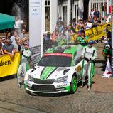 ADAC Rallye Deutschland Jan Kopecký, Pave Dresler, Skoda Motorsport II, Podium