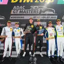 Das Podium des dritten ADAC GT Masters-Saisonrennens 