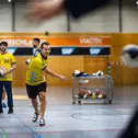 Patric Niederhauser trat im Siebenmeter-Werfen gegen Junioren-Weltmeister David Späth anPatric Niederhauser trat im Siebenmeter-Werfen gegen Junioren-Weltmeister David Späth an