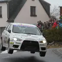 Knapp geschlagen: Ruben Zeltner im Mitsubishi Lancer R4