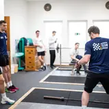 Krafttraining im Rahmen der Veranstaltung in Ruit
