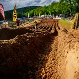 ADAC MX Masters Bitche  Strecke nach dem Rennen am Samstag