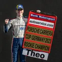 Förderfahrer Theo Oeverhaus kürte sich vorzeitig zum Rookie-Champion im Porsche Carrera Cup Deutschland