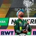 Großer Jubel bei Nicki Thiim über ein perfektes Wochenende mit zwei Norisring-Siegen