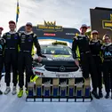 Saisonstart nach Maß für das ADAC Opel Rally Junior Team: Wenzel, Schmitz, Heindrichs, Schulz, Lade, Schönborn (v.l.n.r.)