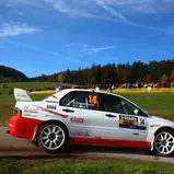 Deutsche Rallyemeisterschaft, ADAC Rallye Masters 2019; 6. Lauf, ADAC Knaus Tabbert 3-Städte-Rallye (Photo by Sascha Dörrenbächer)  #14-Sebastian Zimmermann, Mitsubishi Lancer Evo 9