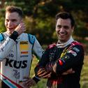 Laurin Heinrich und Clemens Schmid (l-r) hatten Spaß auf dem Massen Dirt Track